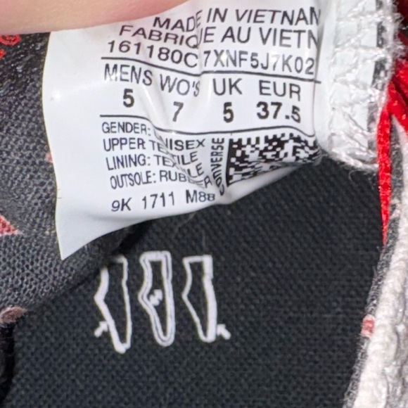 Converse Looney Tunes Shoes Chuck Taylor All Star Pepe le Pew Rare - Picture 5 of 5